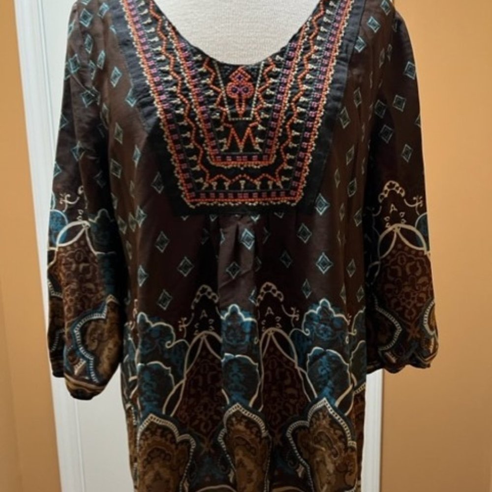 Pink Owl Boho Look Top
